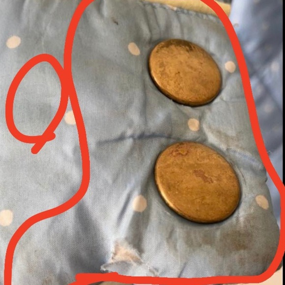 Columbia PFG light blue white polkadotted puffer zip button up skii jacket coat - Picture 13 of 16